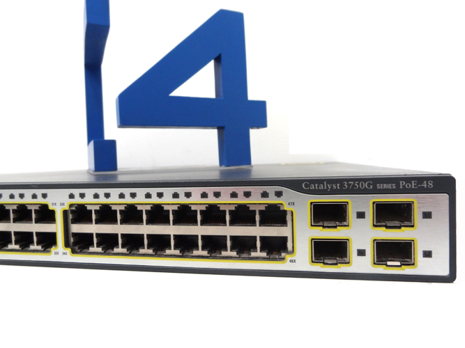 CISCO WS-C3750G-48PS-S Catalyst 3750 48 101001000T PoE +