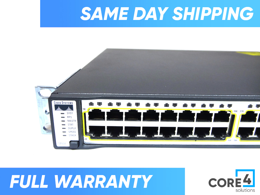 CISCO WS-C3750G-48TS-S CATALYST 3750 48 10/100/1000T SWITCH