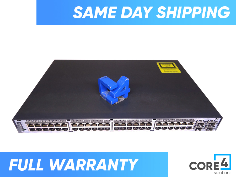 Cisco WS-C3750V2-48PS-S Catalyst 3750v2 48 10/100 Poe + 4 Sfp Switch