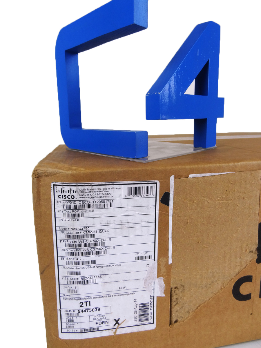 CISCO WS-C3750X-24U-E CAT 3750X 24 PORT UPOE IP SWITCH *New Open Box*