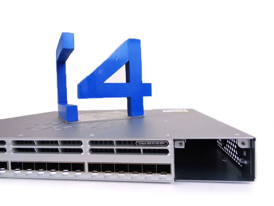 CISCO WS-C3850-24XS-S 24 PORT SFP+, 715WAC, IP BASE SWITCH 