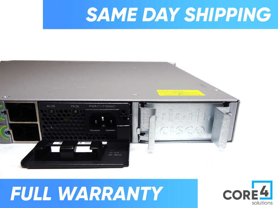 CISCO WS-C3850-32XS-S 24Pt SFP+, C3850-NM-8-10G, 715W. IP Switch