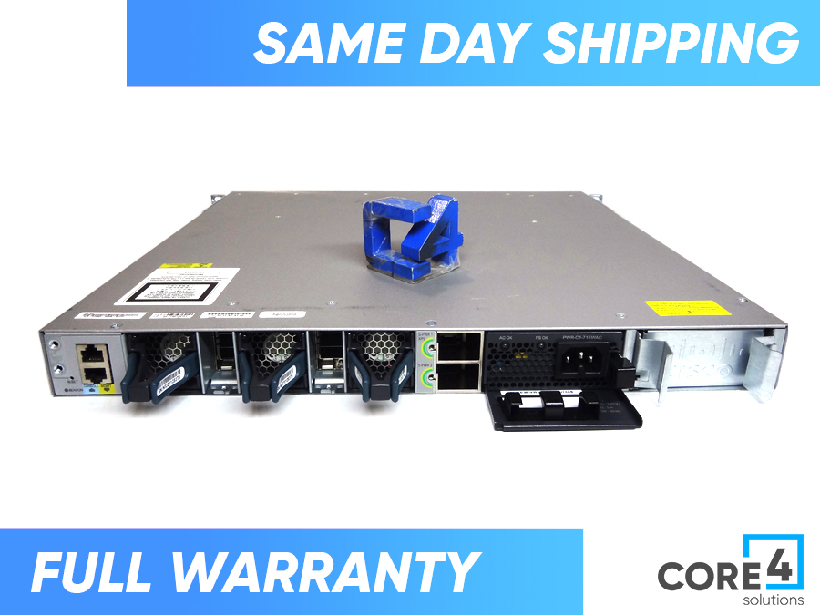 CISCO WS-C3850-32XS-S 24Pt SFP+, C3850-NM-8-10G, 715W. IP Switch