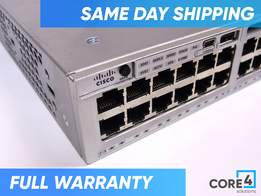 CISCO WS-C3850-48UW-S CATALYST 3850 48PT UPOE 5 AP LIC SWITCH