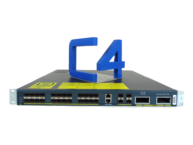  CISCO WS-C4928-10GE CATALYST10 GIGABIT ETHERNET SWITCH -w/ DUAL POWER & FAN