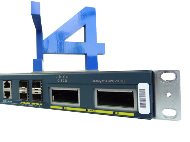  CISCO WS-C4928-10GE CATALYST10 GIGABIT ETHERNET SWITCH -w/ DUAL POWER & FAN