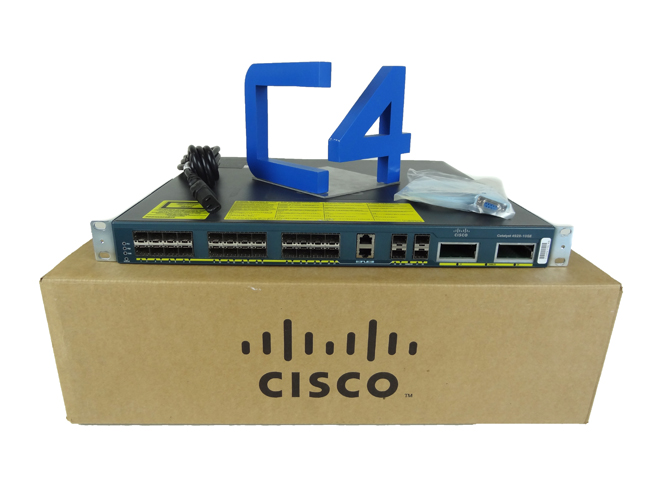  CISCO WS-C4928-10GE CATALYST10 GIGABIT ETHERNET SWITCH -w/ DUAL POWER & FAN