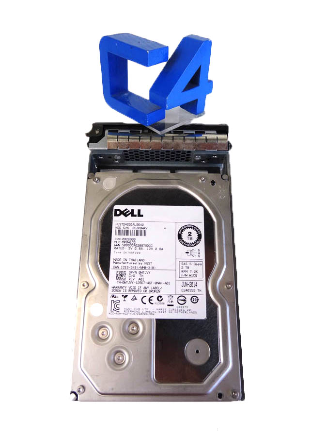 DELL WTJVY 2TB 7.2K NL SAS 3.5 HARD DRIVE 