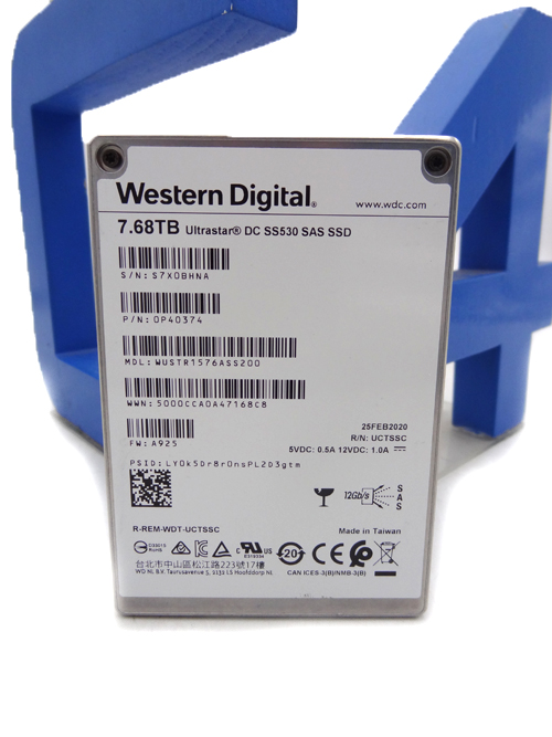WD WUSTR1576ASS200 7.68TB TLC SS530 12Gbps 2.5 SAS SSD