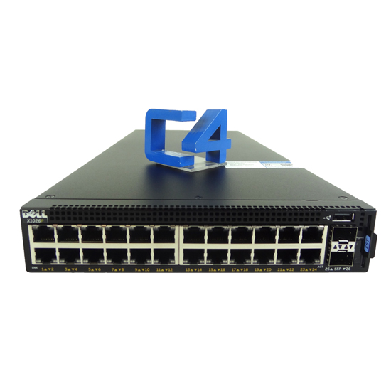 DELL X1026P Smart Web Managed Switch 24 Port 1GBE PoE 463-5538