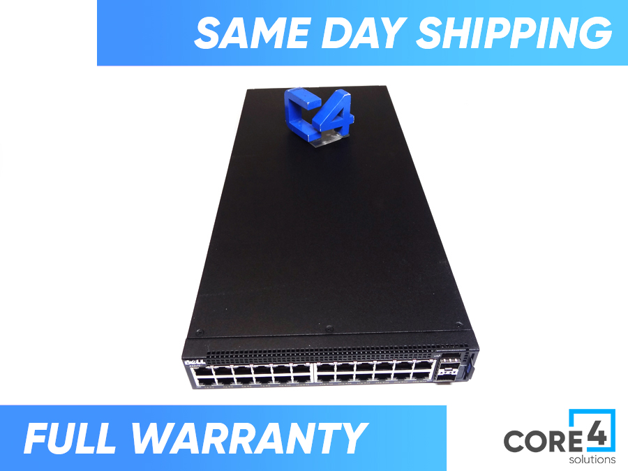 DELL X1026P Smart Web Managed Switch 24 Port 1GBE PoE - 463-5538, 62MWJ, GZMWJ - No rack mounts