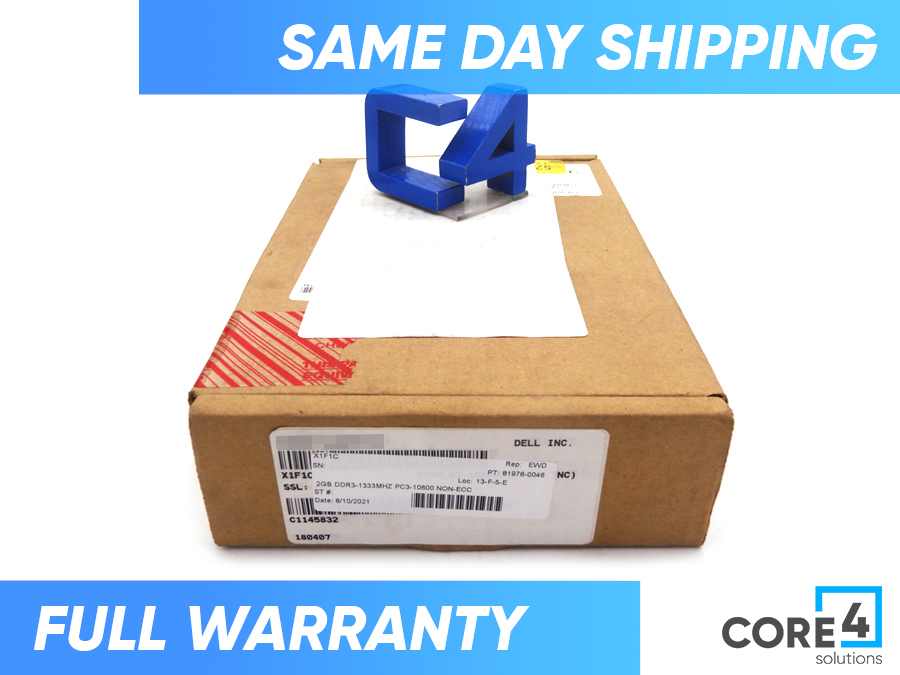 DELL X1F1C 2GB DDR3-1333MHZ PC3-10600 NON-ECC *New Bulk* 