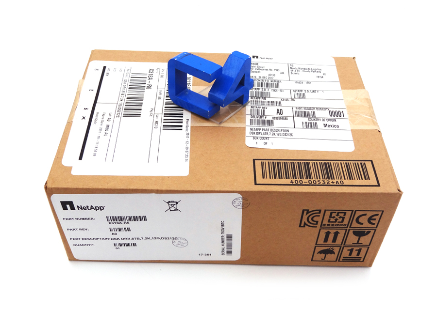 NETAPP X318A-R6 8TB 7.2K 12G SAS 3.5 HDD *New Open Box* - 108-00455, SP-318A-R6, X318A