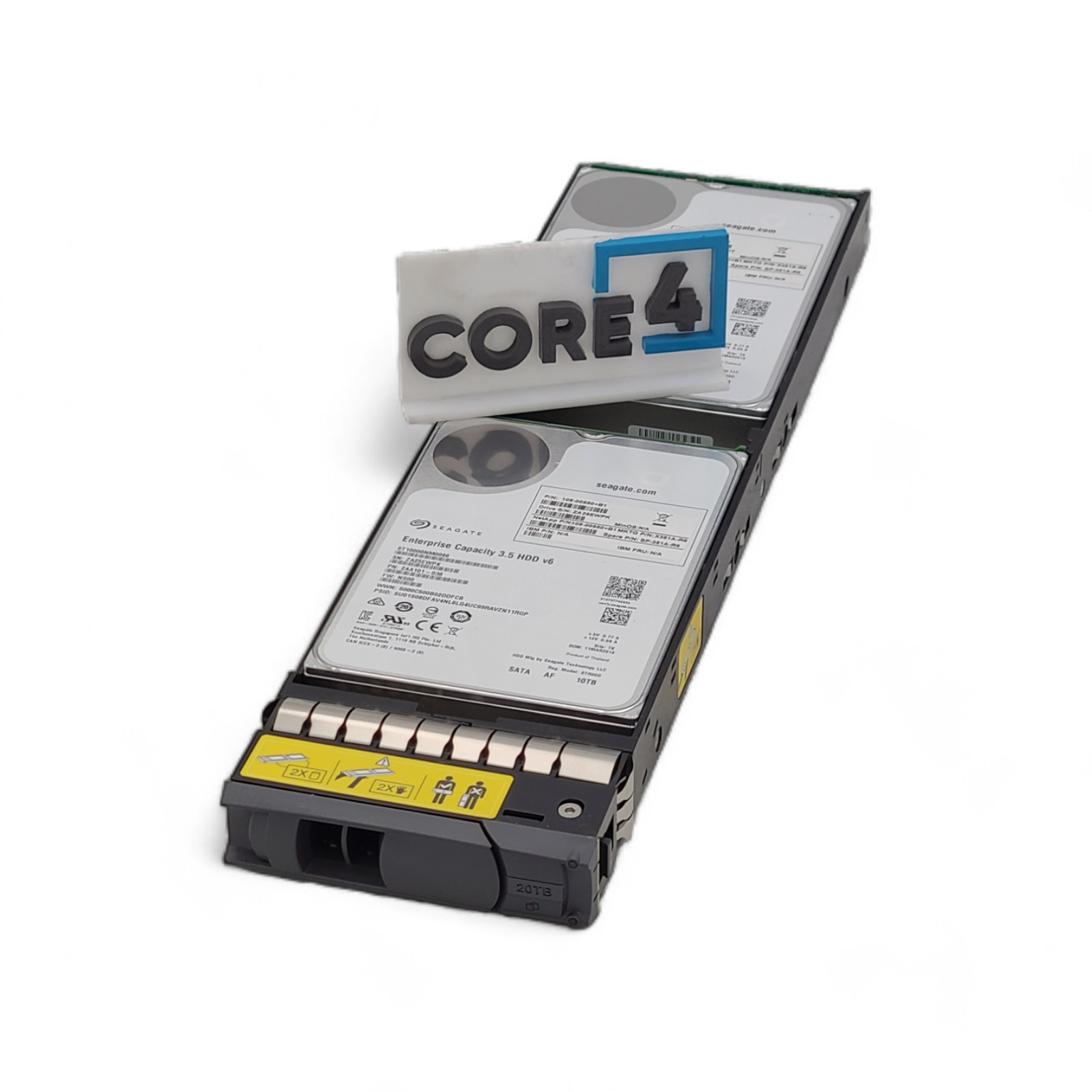 NETAPP X381A NETAPP 20TB (2x 10TB HDD) DS4486 TANDEM DRIVES IN CARRIER