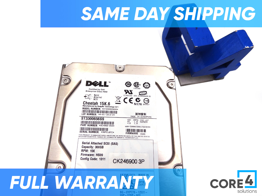 DELL YP778 300GB 15K SAS 3.5 HDD - 341-4461